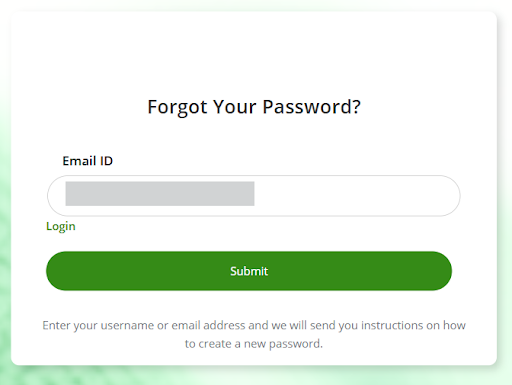 Forgot Password Form